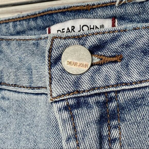 NWT Dear John Ava Distressed Shorts Blue Denim Cutoff Beach Vacay Boho Size 30 - Picture 4 of 11